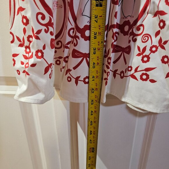 Disney Parks Dress Shop Mary Poppins Jolly Holiday Red White Cosplay 1X NWT +Hat - Picture 12 of 16